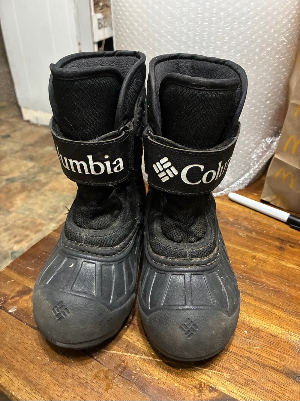 Columbia Kids' Black Waterproof Winter Boots